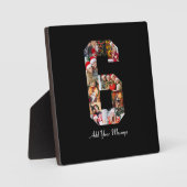 ブラックアンドホワイト ナンバー6 フォトコラージュ フォトプラーク (正面)