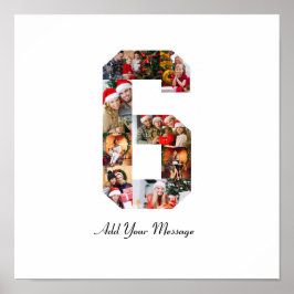 ブラックアンドホワイト ナンバー6 フォトコラージュ ポスター