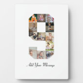 ブラックアンドホワイト ナンバー9 フォトコラージュ フォトプラーク (正面)