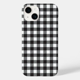 ブラックアンドホワイト バッファロー チェック iPhoneケース Case-Mate iPhone 14ケース