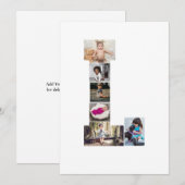 ブラックアンドホワイト レターL フォトコラージュ シーズンカード (正面/裏面)