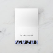 ブラックアンドライトブルーゼブラストライプありがとう サンキューカード (内部)