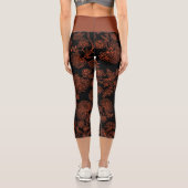 ブラックアンドラストフローラカプリヨガレギンス カプリレギンス (裏面)