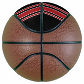 ブラックアンドレッドスポーツジャージー名前をカスタムする番号 バスケットボール (右)