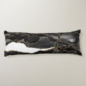 ブラックアンド金ゴールドグリッターエーゲート ボディピロー (裏面)