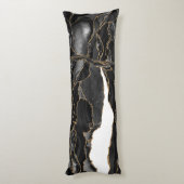 ブラックアンド金ゴールドグリッターエーゲート ボディピロー (裏面 (縦))