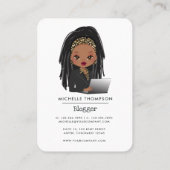 ブラックアンド金ゴールドヒョウボスレディ 名刺 (裏面)