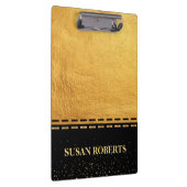 ブラックアンド金ゴールドラグジュアリーデザイン クリップボード (右)