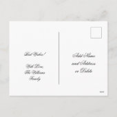 ブラックアンド金ゴールドルック文字ハッピーニューイヤー シーズンポストカード (裏面)