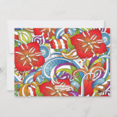 ブラックアンド金ゴールドレトロ30歳の誕生日パーティー 招待状 (裏面)