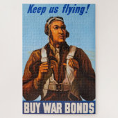 ブラックアヴィエーター米国戦闘機パイロットの第2次世界大戦 ジグソーパズル (縦)