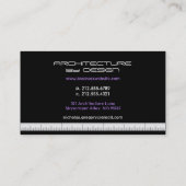 ブラックアーキテクチャエンジニアリング名刺 名刺 (裏面)