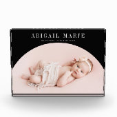 ブラックアーチベビーフォトキープサケ フォトブロック (正面)