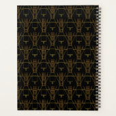 ブラックアートデコスタイルフラッパー女の子 プランナー手帳 (裏面)