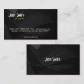 ブラックアートビジネスカード 名刺 (正面/裏面)