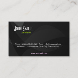 ブラックアートビジネスカード 名刺