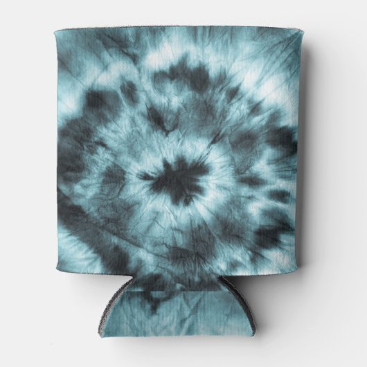 ブラックアートプリント：ドゥードル・グラフィティ 缶クーラー (正面)