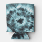 ブラックアートプリント：ドゥードル・グラフィティ 缶クーラー (裏面)