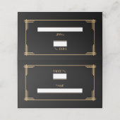 ブラックアールデコ素晴らしギャツビーナンバープレイス プレイスカード (外部開封)