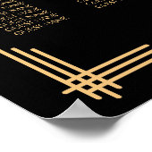 ブラックアールデコ結婚のシーティンググラフポスター18x24 ポスター (角)