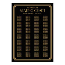 ブラックアールデコ結婚の座席表