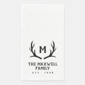 ブラックア素朴ントラーモノグラム (正面)