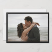 ブラックア結婚ーチのフォトラブ&感謝してい サンキューカード (裏面)