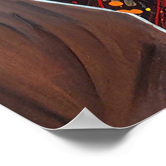 ブラックイエスがゲツセマネで逮捕される ポスター (角)