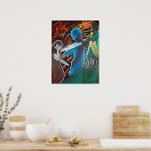 ブラックイエスがゲツセマネで逮捕される ポスター (キッチン)