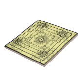 ブラックイエラーフローラヴァーシャス タイル (側面)