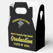 ブラックイエローカスタム2024卒業パーティー フェイバーボックス (オープン)