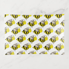 ブラックイエローカートゥーンビー（昆虫）マルハナバチミツバチ トリンケットトレー