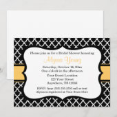 ブラックイエロークローバー招待状 招待状 (正面/裏面)