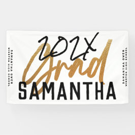 ブラックイエローゴールドフォイルグラッドイヤーカスタムシックバーン 横断幕