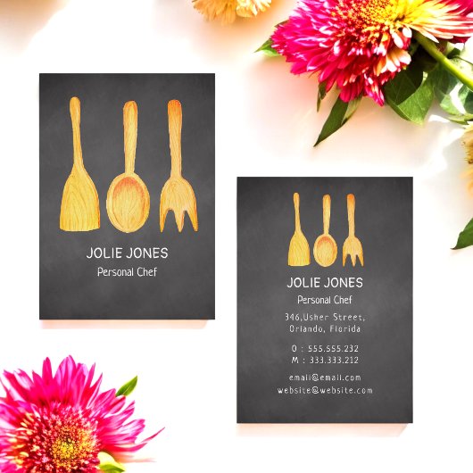 ブラックイエローシェフカテラーカフェ 名刺