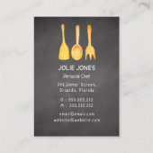 ブラックイエローシェフカテラーカフェ 名刺 (裏面)