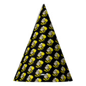 ブラックイエロービー(昆虫)マルハナバチミツバチ昆虫バグ パーティーハット (左)