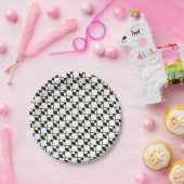 ブラックイエロービー（昆虫）マルハナバチミツバチ柄 ペーパープレート (パーティー)