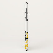 ブラックイエローピーコック&さくらんぼの花アールヌーボー Case-Mate iPhoneケース (裏面/左)