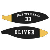 ブラックイエロープレーヤーチーム番号名 バスケットボール (パネル)