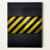 ブラックイエロー危険度ストライプ建築技術者 プランナー手帳 (裏面)