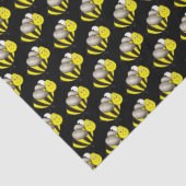 ブラックイエロー昆虫のまわりに(昆虫)マルハナバチミツバチ 薄葉紙 (詳細)