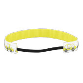 ブラックイエローNYCニューヨークシティタクシーキャブカー アスレチックヘッドバンド (裏面)