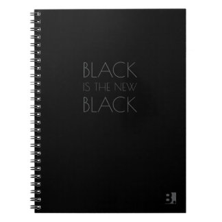 ブラックイズニューブラック タイポグラフィーノート ノートブック