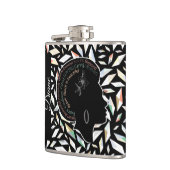 ブラックイズビューティフルダイヤモンズビニール包まれたフラスコ フラスク (左)