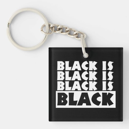 ブラックイズブラック キーホルダー (正面)