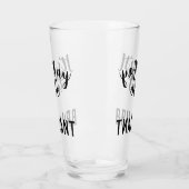 ブラックイッツオーケストブリリアント引用文文字 タンブラーグラス (左)