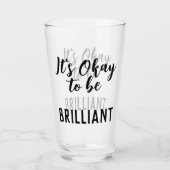 ブラックイッツオーケストブリリアント引用文文字 タンブラーグラス (正面)