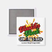 ブラックイティブラックはブラックの歴史の月を隠すことができない マグネット (正面/裏面)