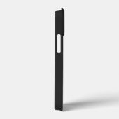 ブラックイニシャルレターモノグラムモダン Case-Mate iPhoneケース (裏面 / 右)